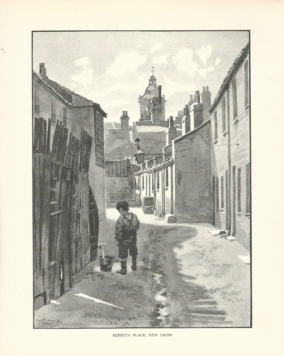 New Cross Rebecca Place antique print 1893