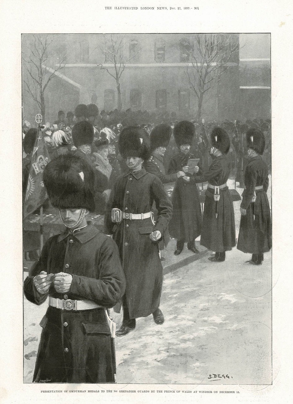 Omdurman. Grenadier Guards medal presentation 1899