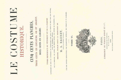 Alsace fashion print from Racinet's 'Le Costumes Historique' published 1888