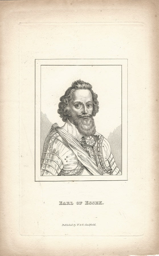 Robert Devereux Earl of Essex antique print