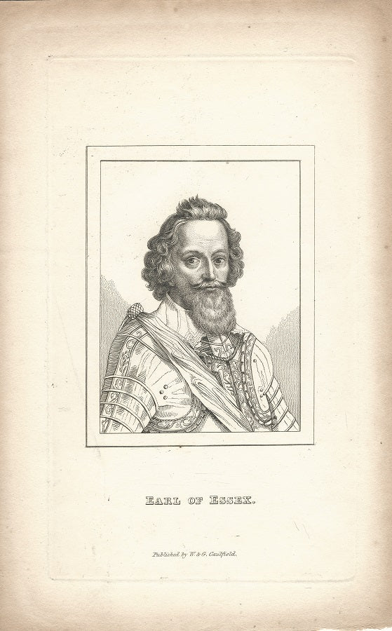 Robert Devereux Earl of Essex antique print