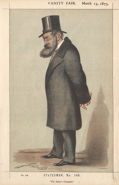 Samuel Plimsoll Vanity Fair antique print 1873