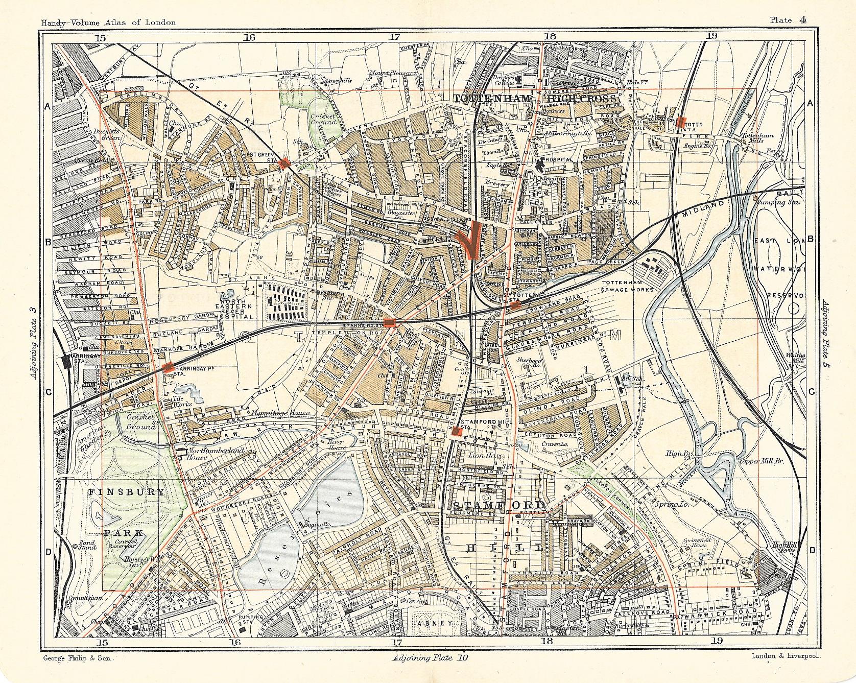 Tottenham antique map 1902 – Maps and Antique Prints