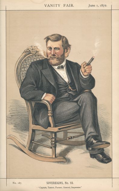 Ulysses S. Grant President of the United States antique print 1873