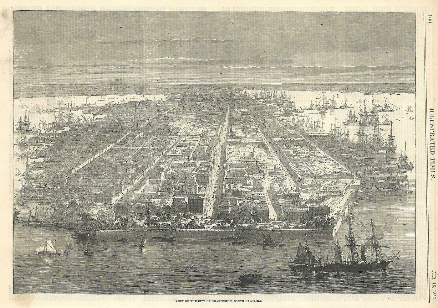 Charleston South Carolina American Civil War panorama