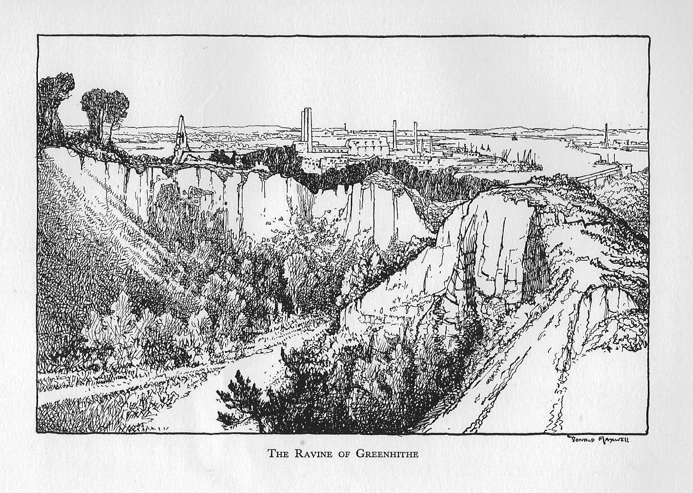 Greenhithe Kent vintage print 1932