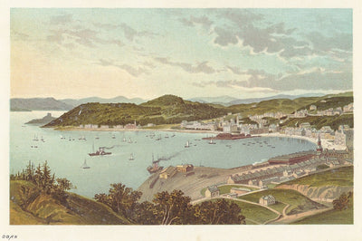 Oban Argyll and Bute Scotland antique print 1889