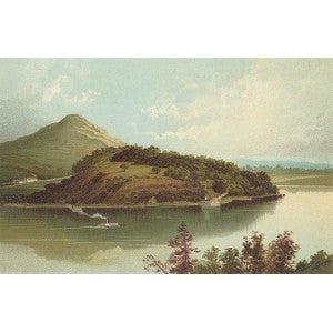 Balmaha Pass Loch Lomond Scotland antique print 1889