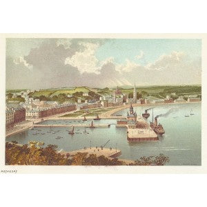 Rothesay Isle of Bute Scotland antique print