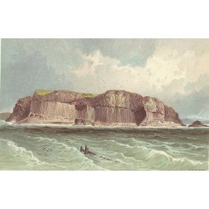 Staffa Scotland guaranteed original antique print 1889