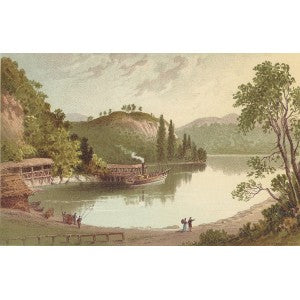 Loch Katrine Trossachs Scotland antique print