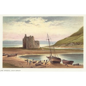 Lochranza Castle Isle of Arran Scotland antique print