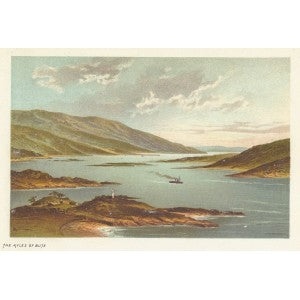 Kyles of Bute Scotland guaranteed antique print 1889