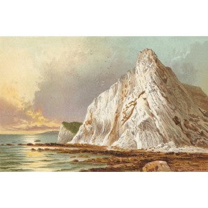 Culver Cliff Isle of Wight antique print 1892