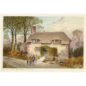 Little Jane's Cottage Brading Isle of Wight antique print 1892