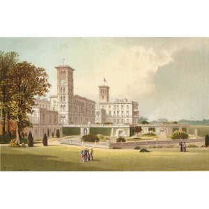 Osborne House Isle of Wight antique print 1892