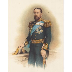 HRH The Duke of Edinburgh antique print 1890