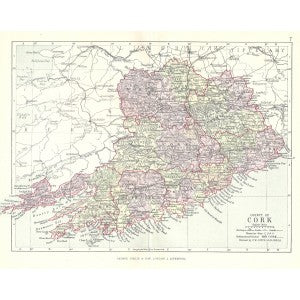 antique map of Cork