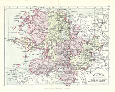 antique map of Mayo