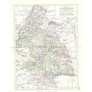 antique map of Tipperary