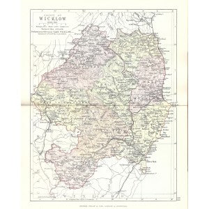 Wicklow antique map