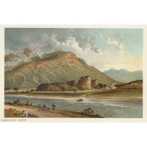 Inverlochy Castle Scotland antique print