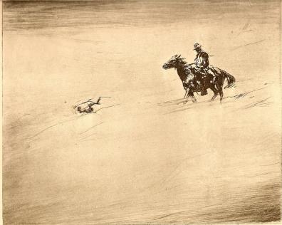 American cowboy print "Mountain Sleet" by Levon West