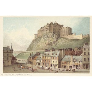 Edinburgh Castle from Grassmarket Edinburgh Scotland