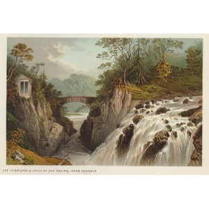 Dunkeld Hermitage Scotland antique print