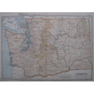 antique map of Washington, No.111