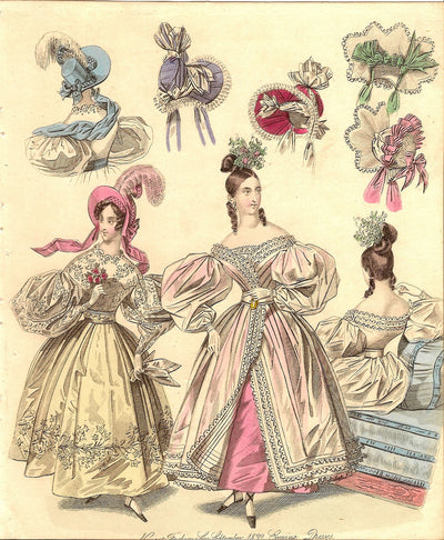 Fashion B16, antique print of