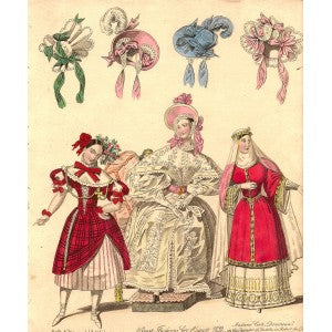 Fashion B17, antique print of