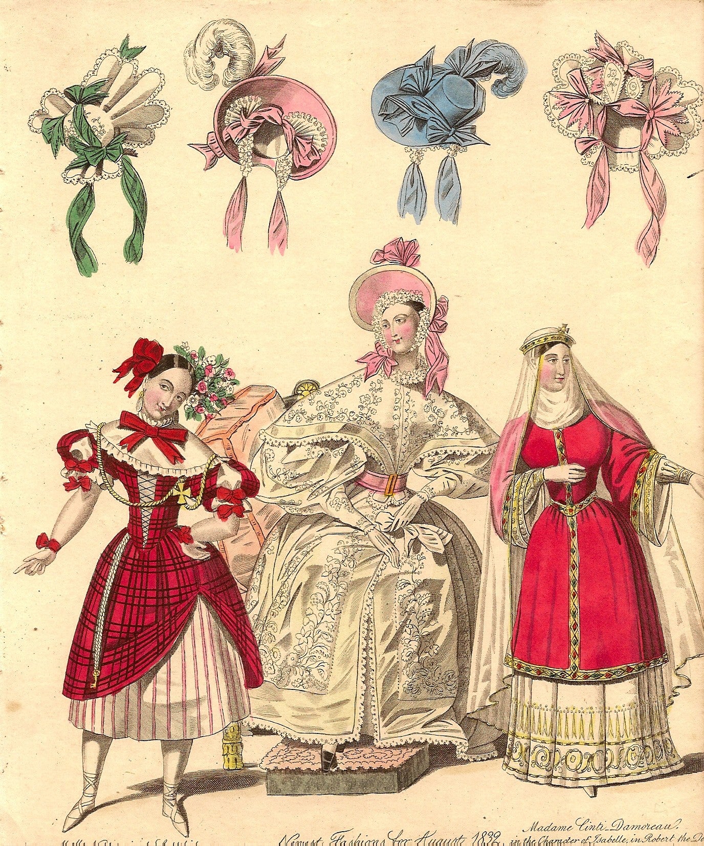 Fashion B17, antique print of