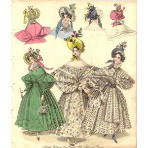 Fashion B18, antique print of