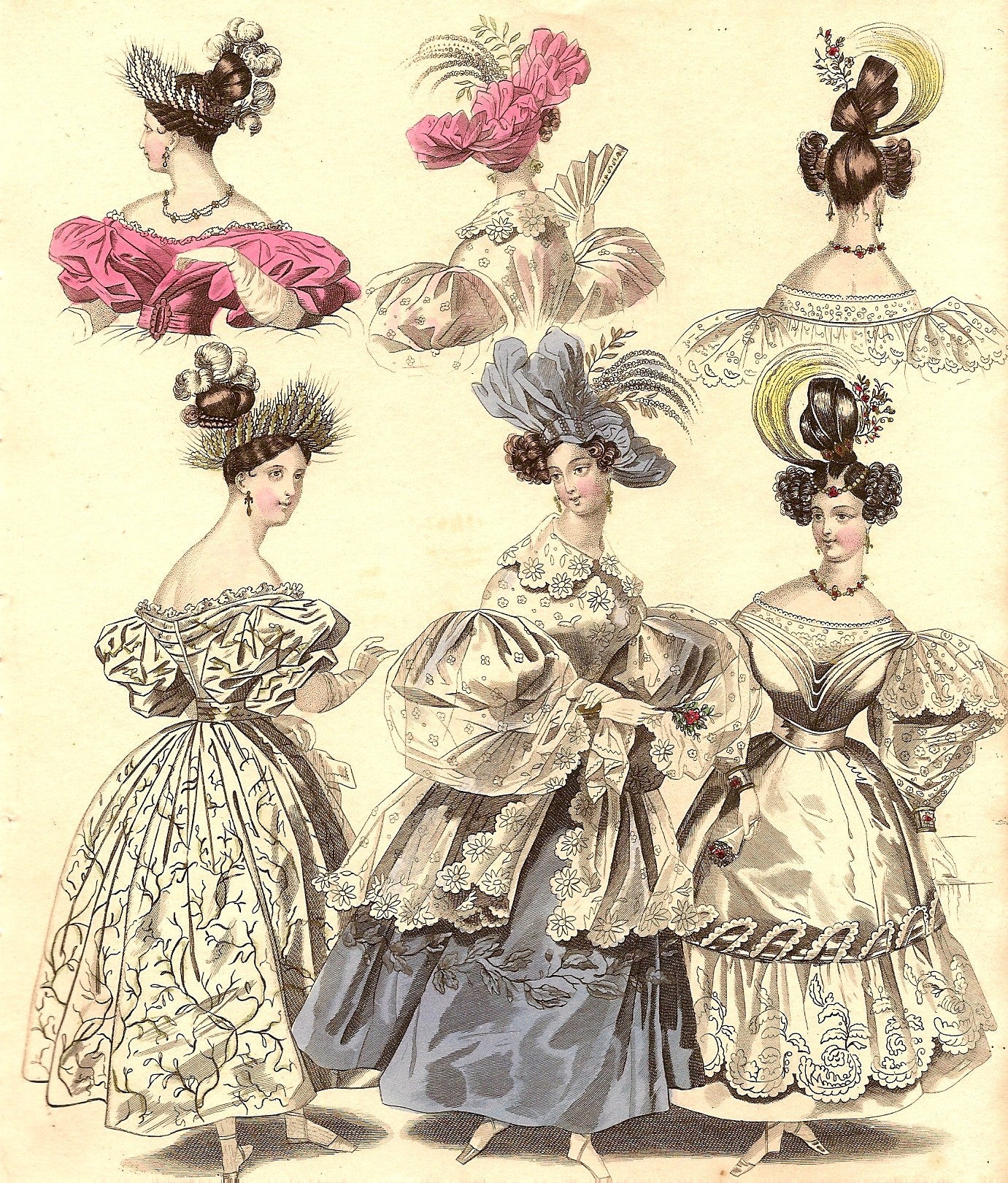 Fashion B32, antique prints of