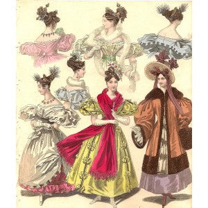 Fashion B35, antique prints of