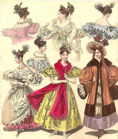 Fashion B35, antique prints of