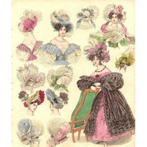 Fashion B37, antique prints of