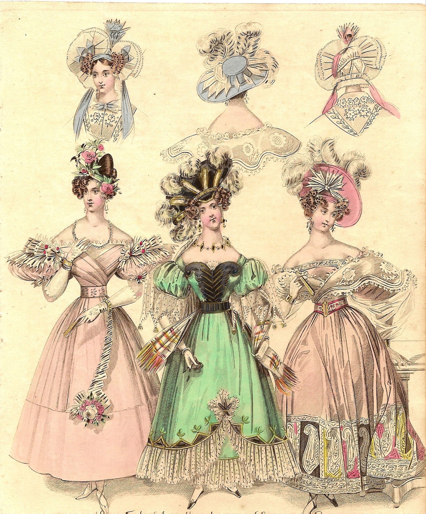 Fashion B38, antique prints of