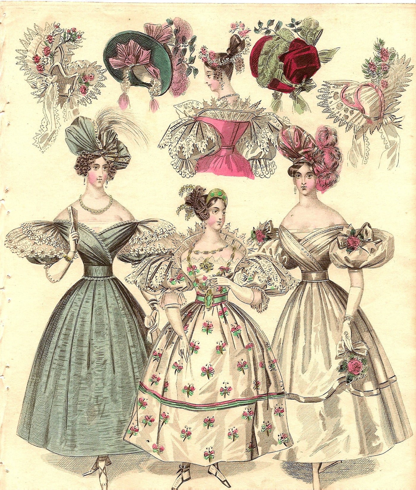 Fashion B40, antique prints of