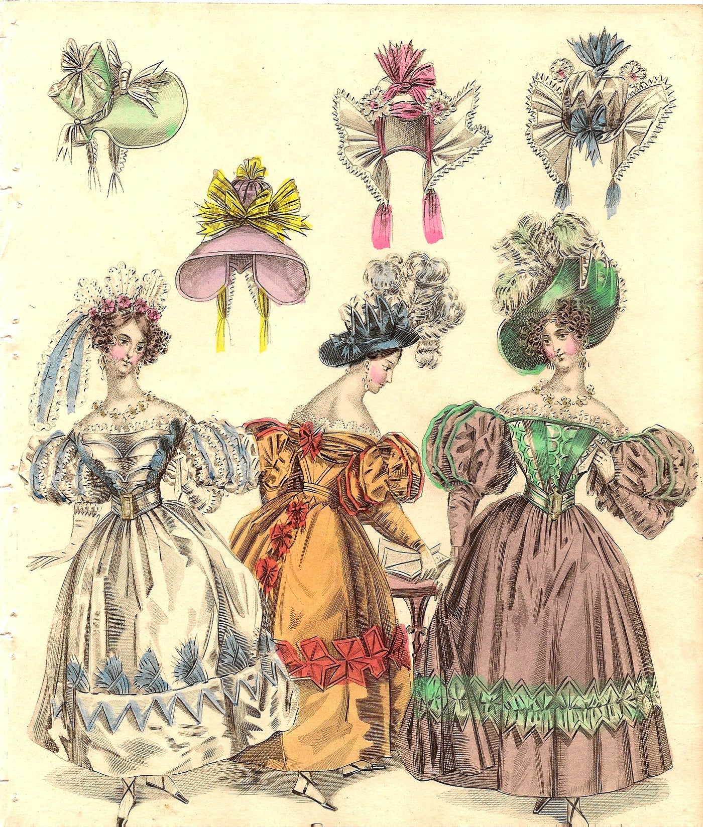Fashion B46, antique prints of