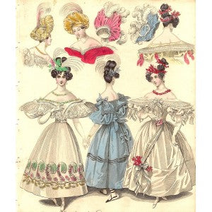 Fashion B45, antique prints of