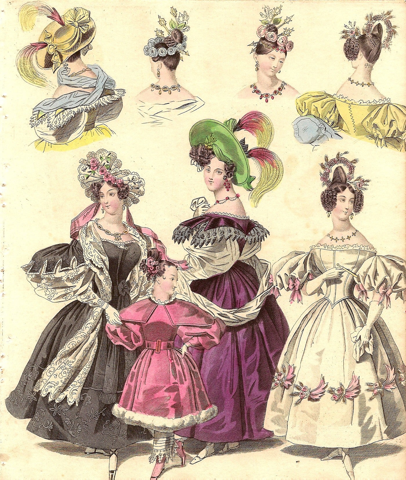 Fashion B47, antique prints of