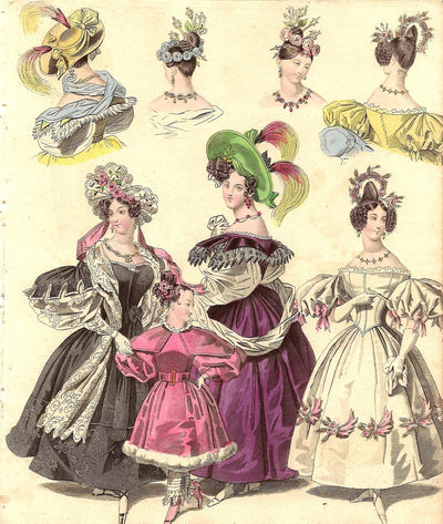 Fashion B47, antique prints of