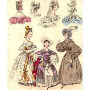 Fashion print 'World of Fashion and Continental Feuilletons'