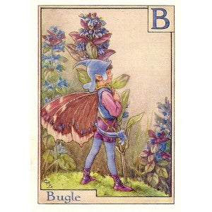 Bugle Flower Fairy guaranteed original old print