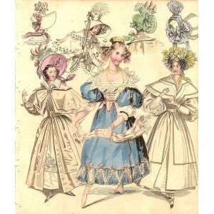 Fashion antique print 1831
