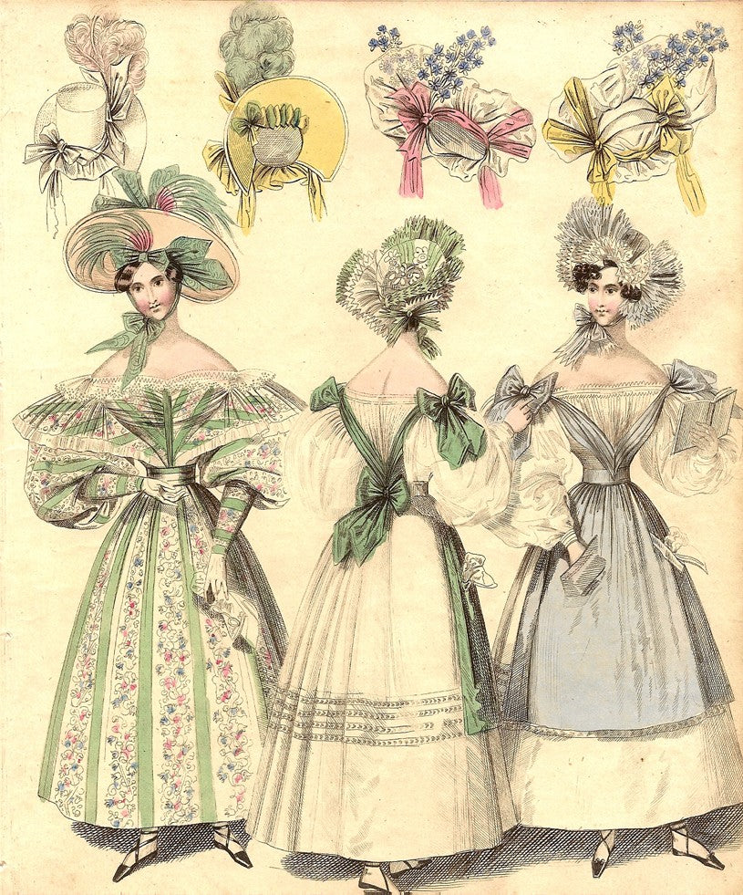 Fashion antique print 1831