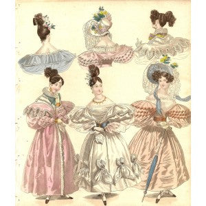 World of Fashion and Continental Feuilletons antique print
