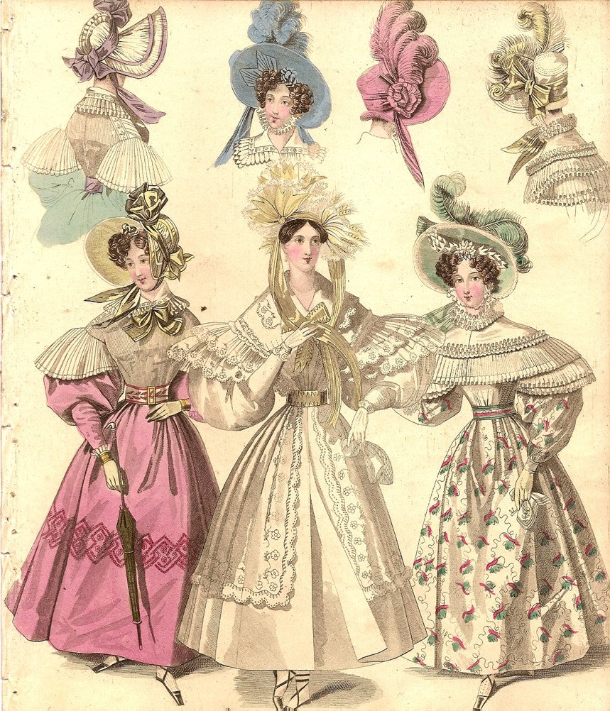 World of Fashion and Continental Feuilletons antique print